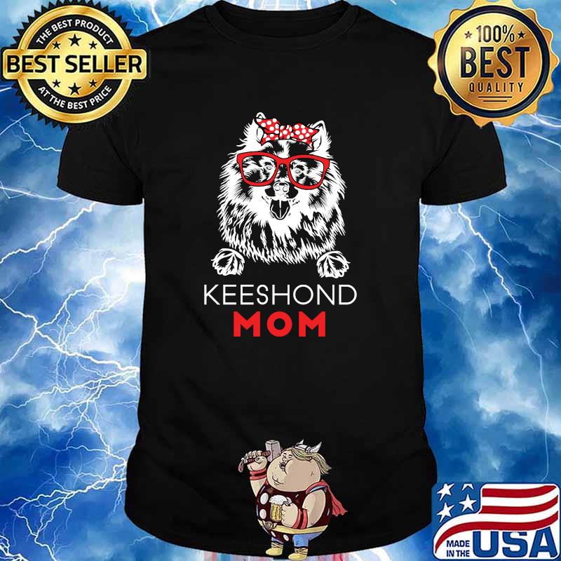 Keeshond Mom Pet Dog Lover Bandana T-Shirt