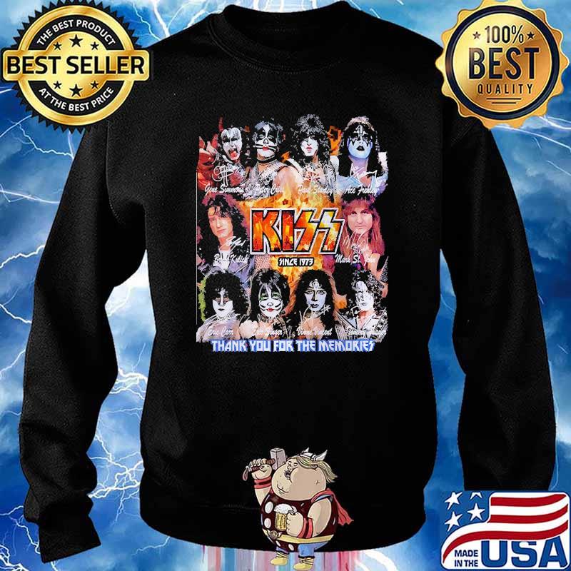 Kiss since 1973 thank you for the memories signaturs Sweater