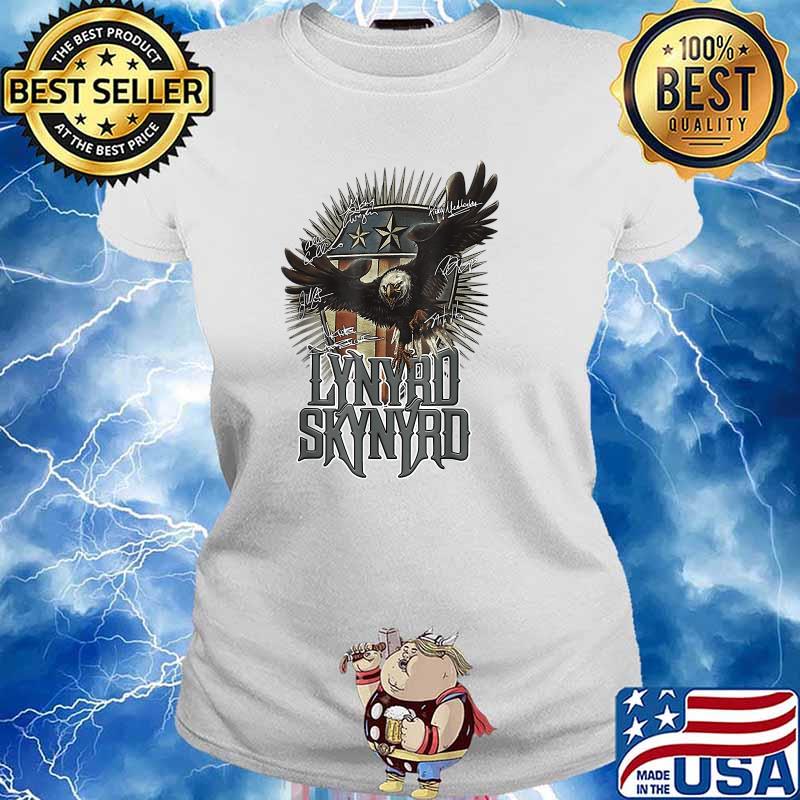 Lynyrds Skynyrds Band Music Legend Vintage Eagles T-Shirt Ladies tee