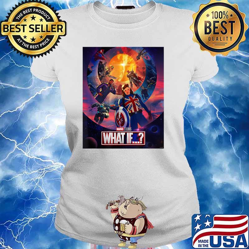 Marvel What If Character Group Poster T-Shirt Ladies tee
