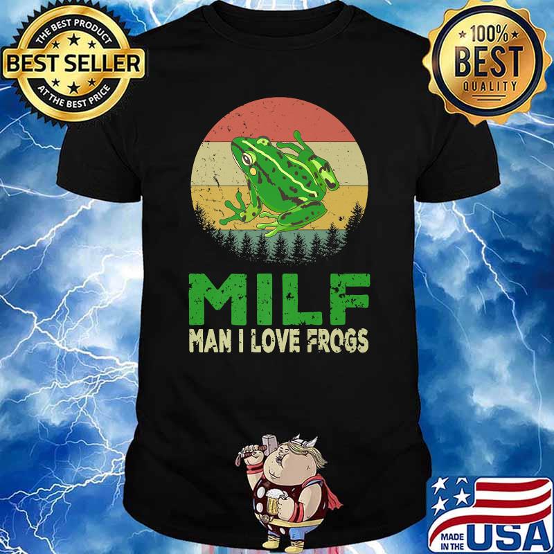 MILF-Man I Love Frogs Amphibian Vintage T-Shirt