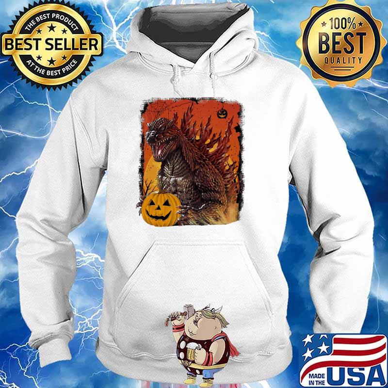 Monster godzilla pumpkin Hoodie