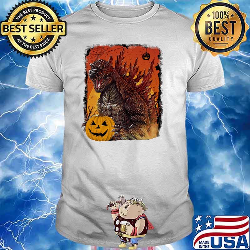 Monster godzilla pumpkin shirt
