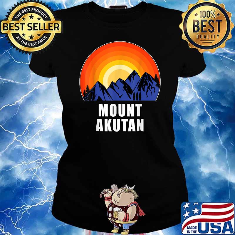 Mount Akutan - Summit Peak Rock Mountain Climbing T-Shirt Ladies tee