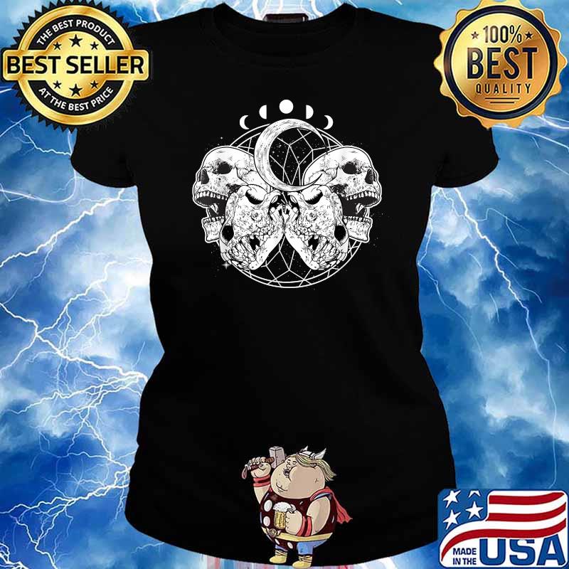Occult Goth Skulls Grunge Aesthetic Occultist T-Shirt Ladies tee