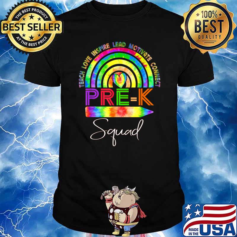 Prek Teacher Tie Dye Rainbow First Day of Preschool T-Shirt