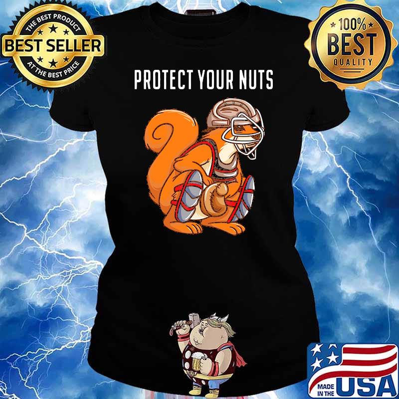 Protect Your Nuts Squirrel baseball s Ladies tee