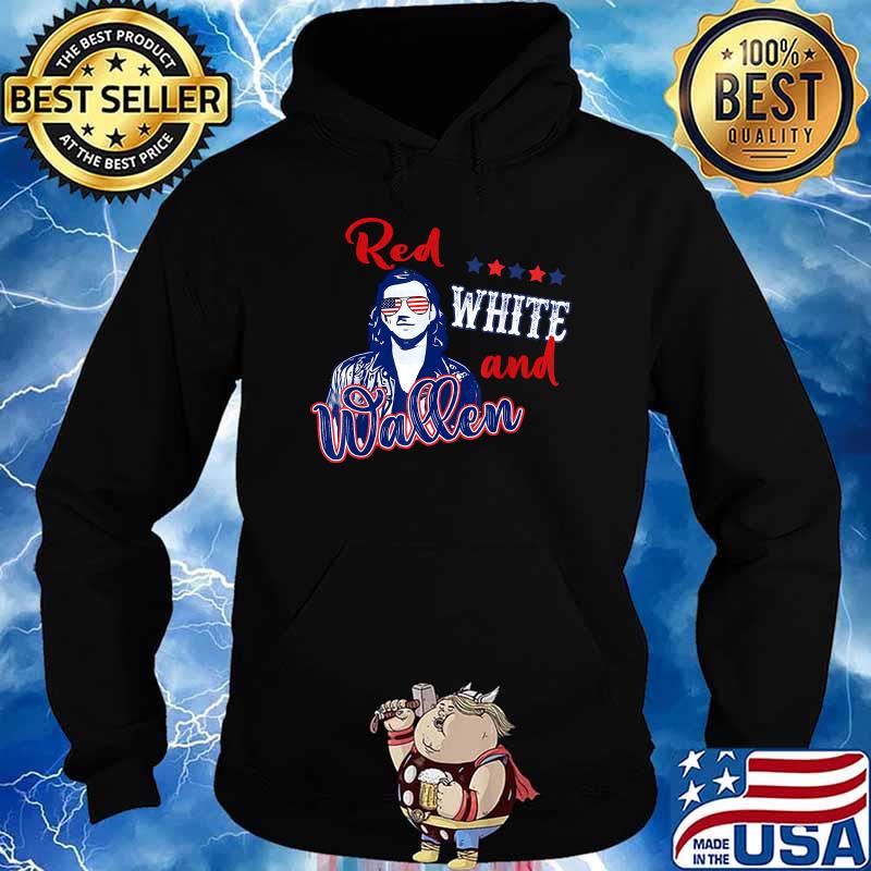 Red And White Mullet Classic Morgan Art Wallen Country Music T-Shirt Hoodie