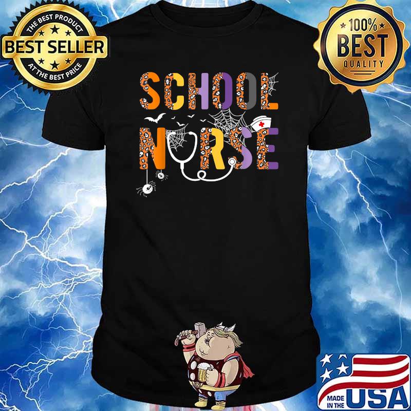School Nurse Nurselife Halloween Costumes Registered Nurse T-Shirt