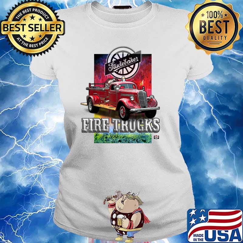 Studebaker fire truck T-Shirt Ladies tee