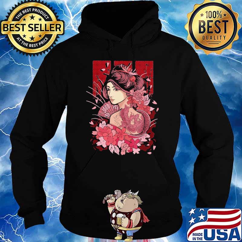 Tattoo Girl Flower Tokyo Shirt Hoodie