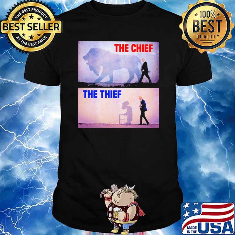 The Chief Lion Trump The Thief Old Man Biden Shirt