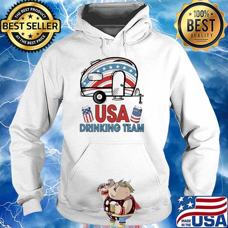 USA Drinking Team Camping Shirt Hoodie