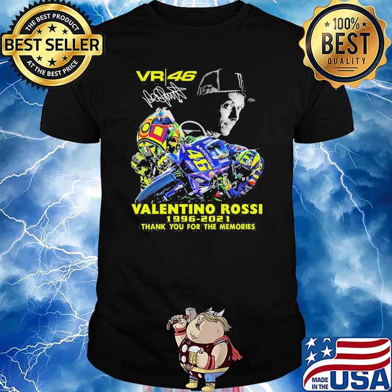Vr 46 valentino rossi 2021 thank you for the memories signature shirt