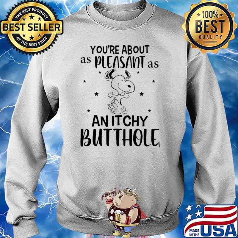 You're About As Pleasan As An Itchy Butthole Snoopy Shirt Sweater