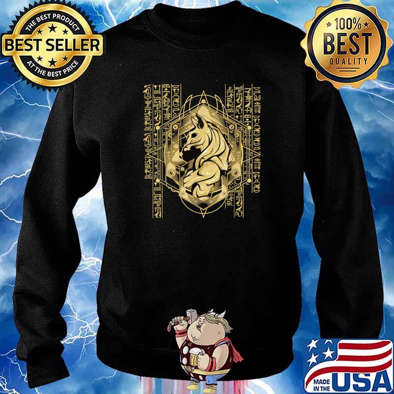 Anubis God Of The Dead Ancient Egyptian Hieroglyph T-Shirt Sweater