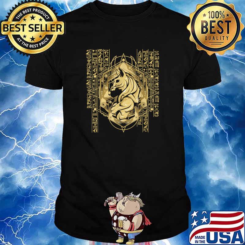 Anubis God Of The Dead Ancient Egyptian Hieroglyph T-Shirt