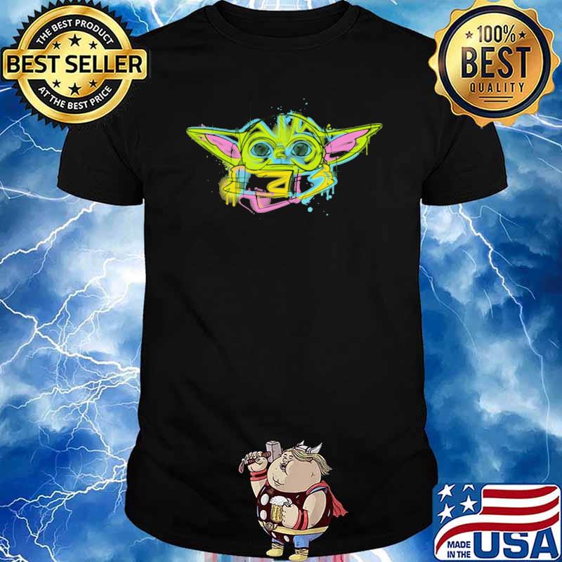 Baby yoda art star wars shirt