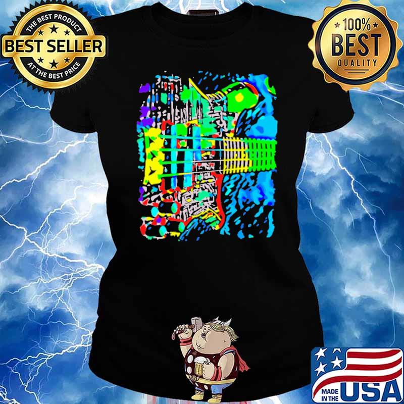 Bass Color Guitar Shirt Ladies tee