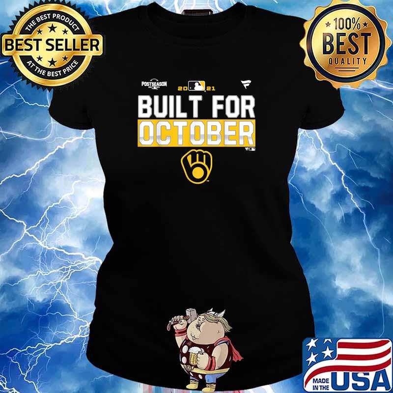 Built For October Brewers Football Postseason 2021 T-Shirt Ladies tee