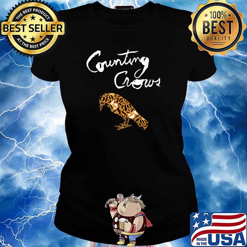 Counting Crow Raven Gothic Bird T-Shirt Ladies tee