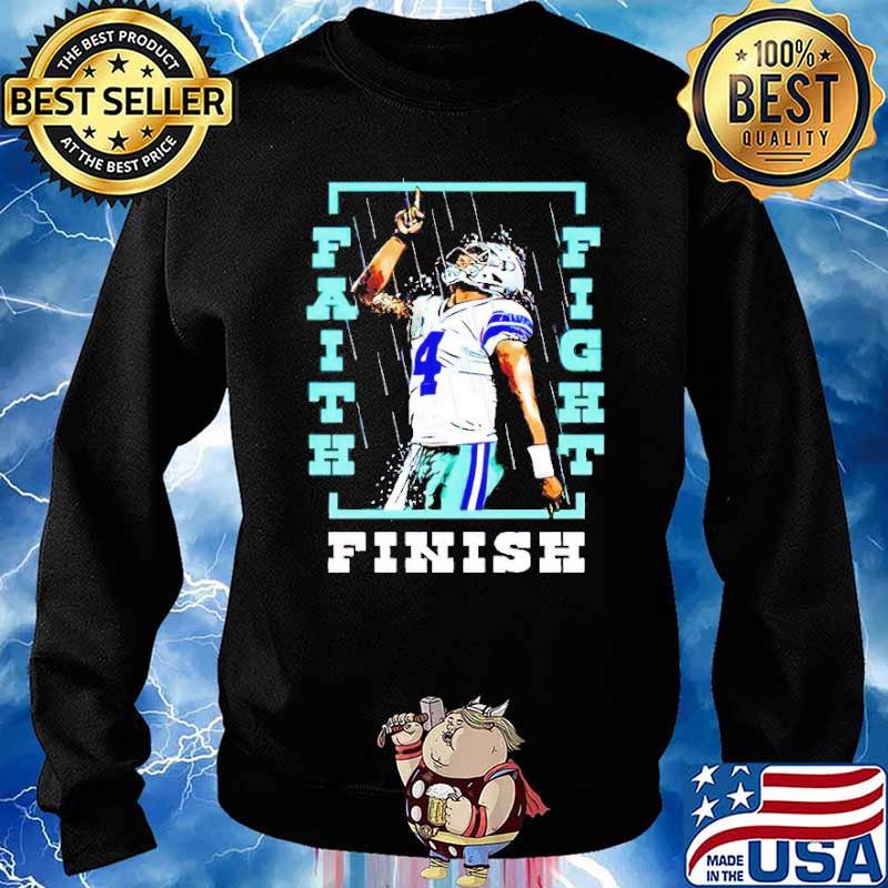 Dak Prescott Faith Fight Finish Foundation Shirt, hoodie, sweater