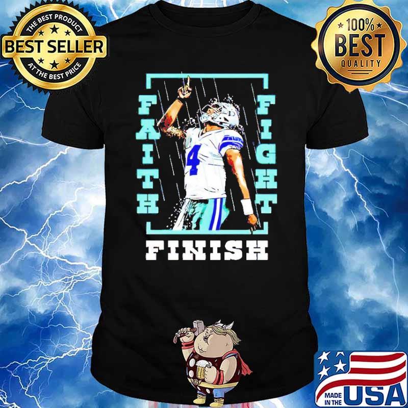 Dak Prescott Faith Fight Finish Foundation Shirt, hoodie, sweater