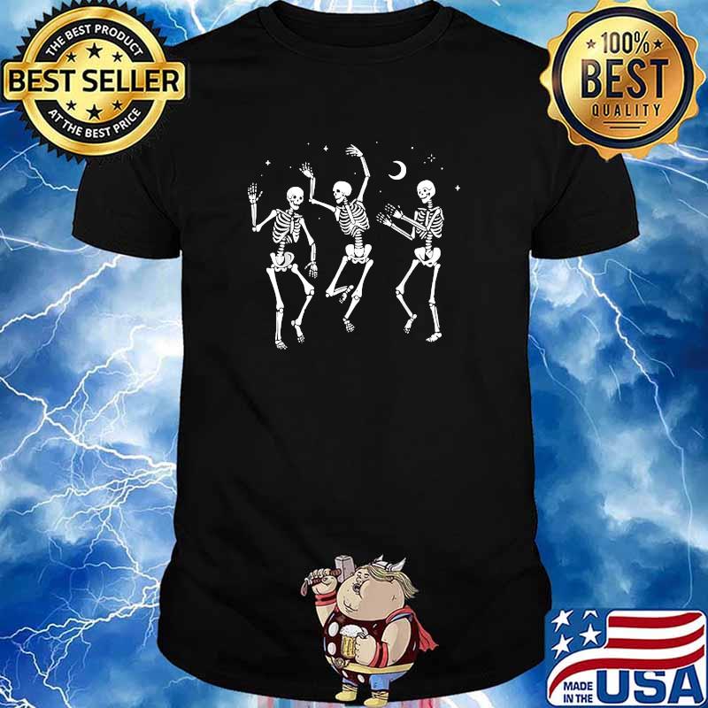 Dancing Skeletons Happy Halloween T-Shirt