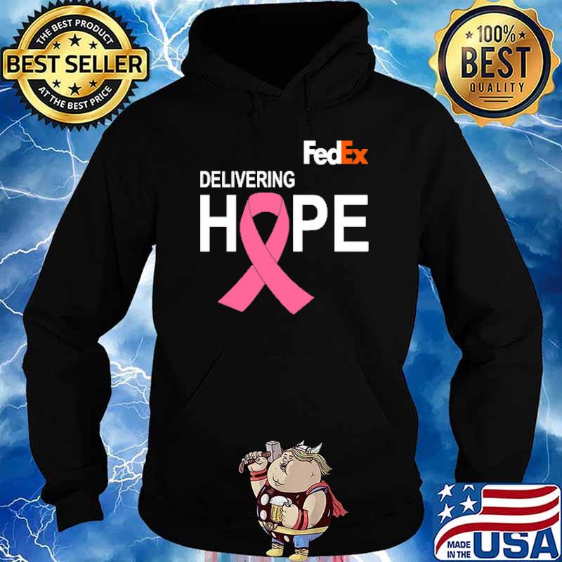 Delivering hope fedex pink ribbon breast cancer s Hoodie
