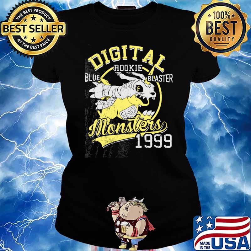 Digital Blue Rookie Blaster Monsters 1999 Shirt Ladies tee