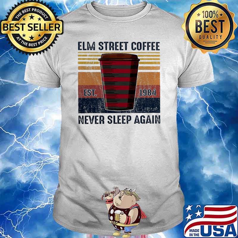 ELM street coffee never sleep again EST 1984 vintage shirt