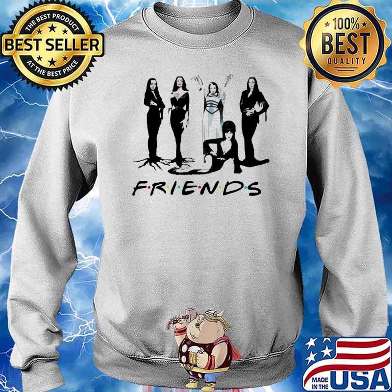 Friends squad goals Elvira lily munster morticia bride of Frankenstein halloween s Sweater