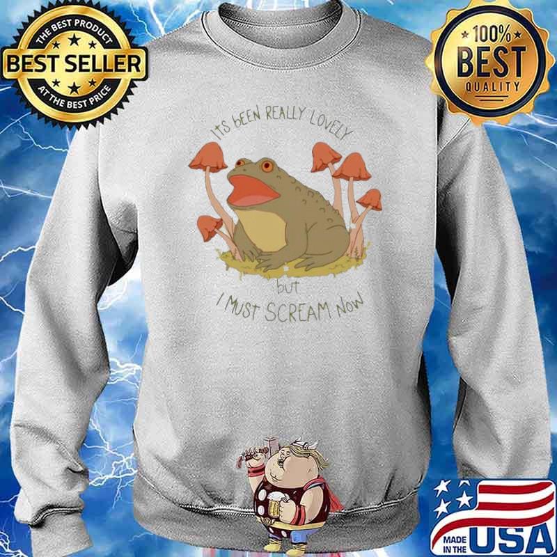 Frog its been really lovely but i must scream now s Sweater