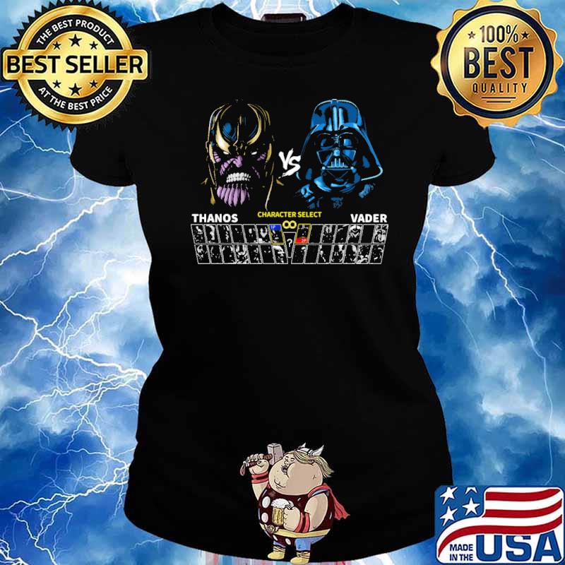 Galactic battle thanos and vader character select s Ladies tee