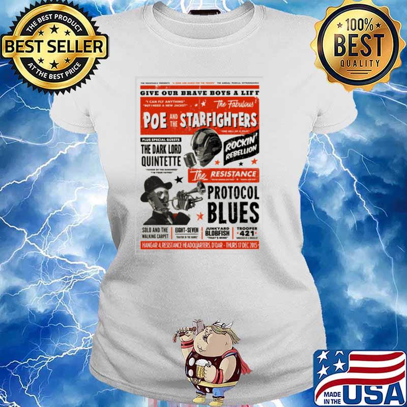 Give Our Brave Boys A Lift Poe And The Starfighters Shirt Ladies tee