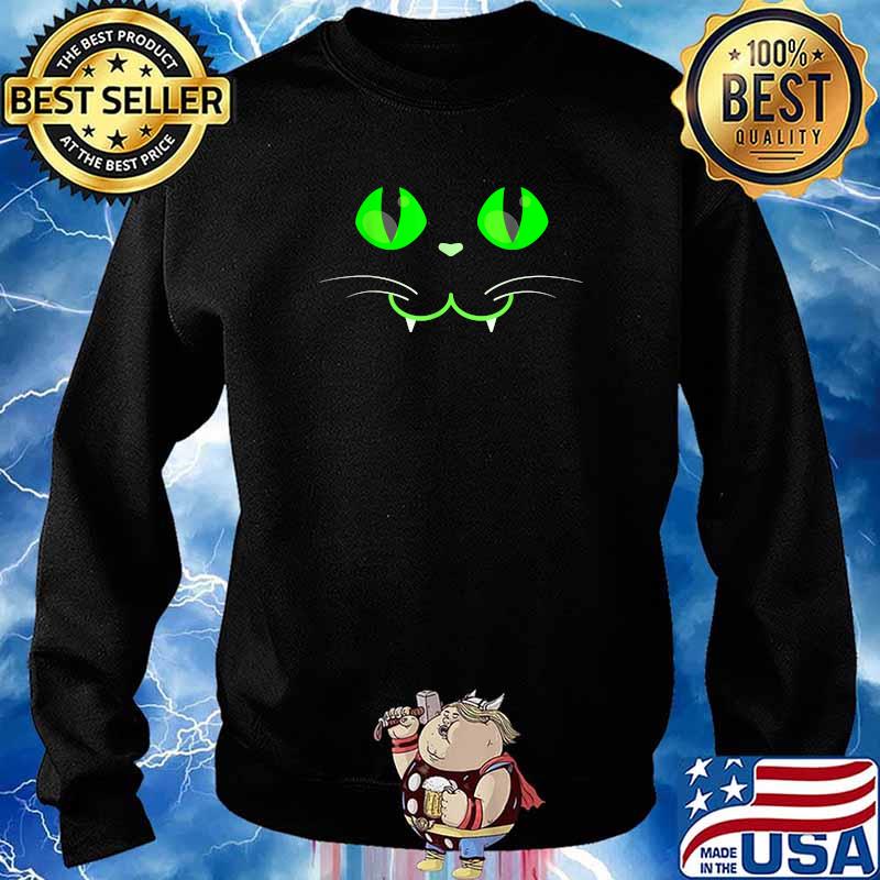 Halloween Black Cat Witch T-Shirt Sweater