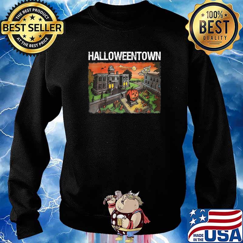 Halloween Town in University Pumpkin And Ghost T-Shirt Sweater