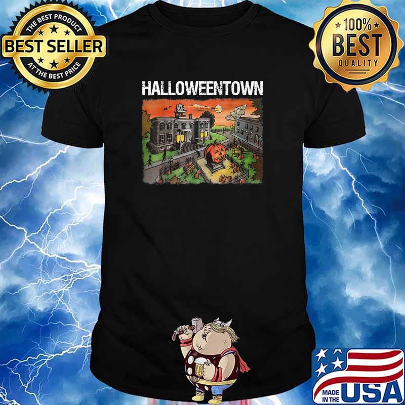 Halloween Town in University Pumpkin And Ghost T-Shirt