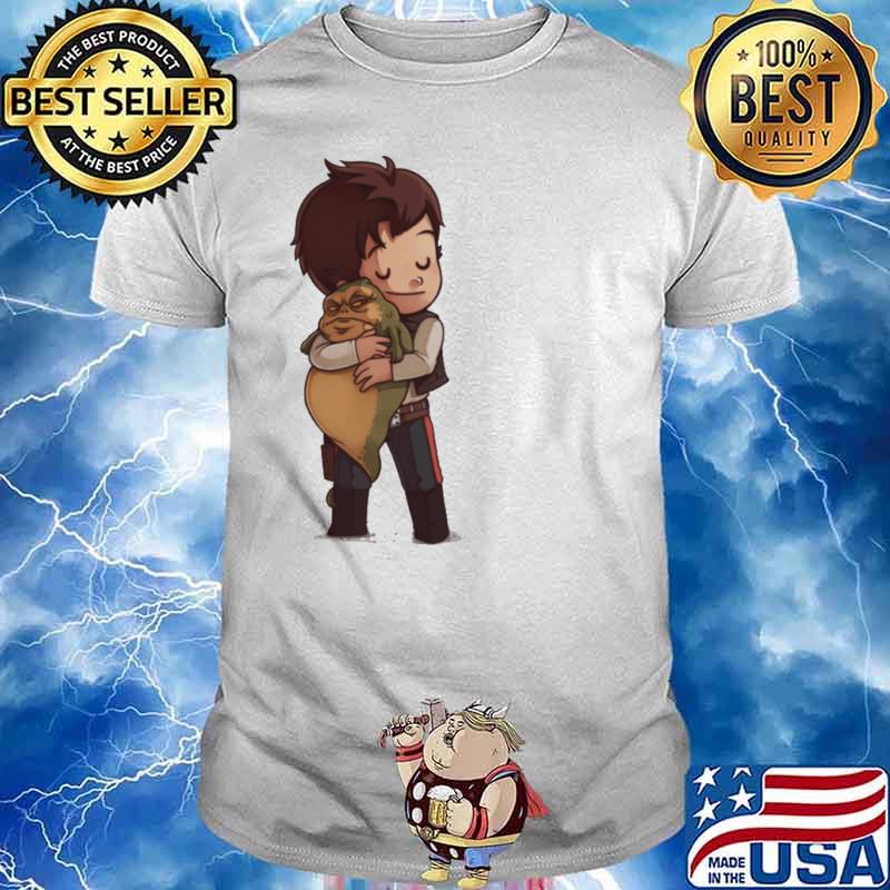 Han solo hug Jabba the Hutt shirt