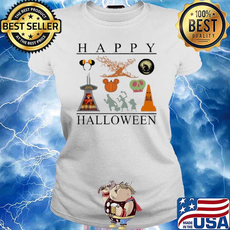 happy halloween mickey s Ladies tee
