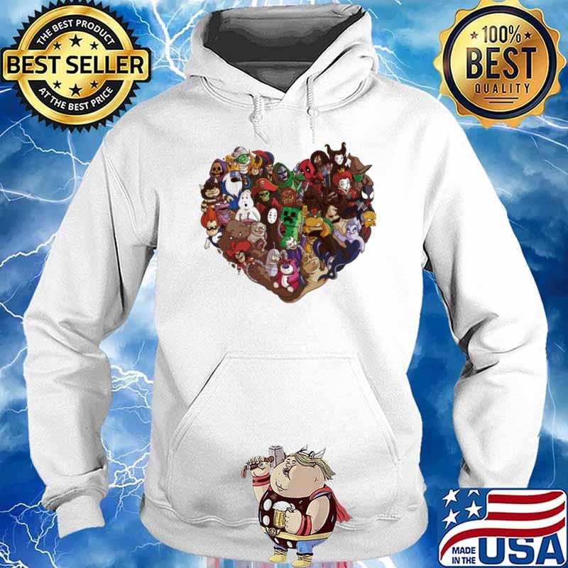 Heart zombie superheroes villains horror movie halloween s Hoodie