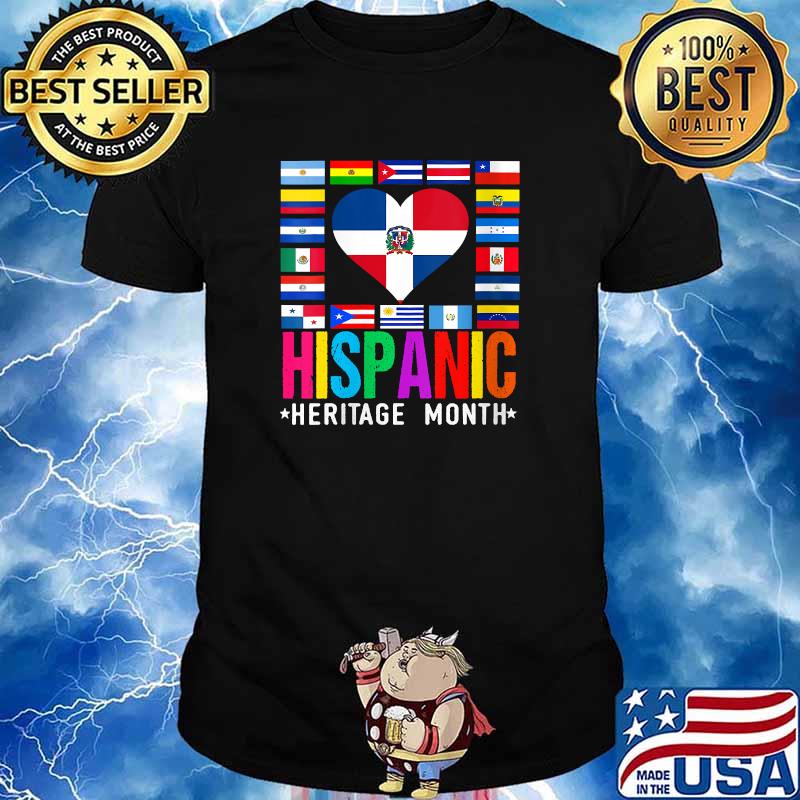 Hispanic Heritage Month Flags Countries T-Shirt