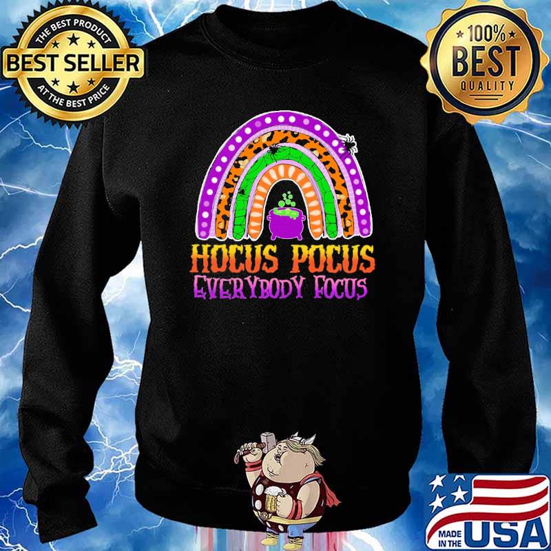 Hocus focus everybody focus rainbow leopard halloween s Sweater