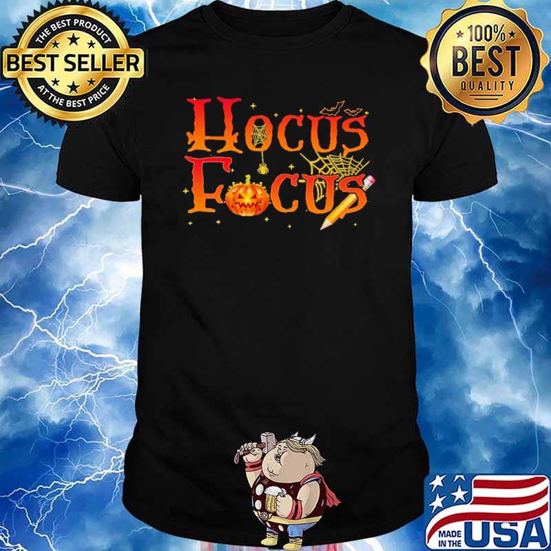 Hocus focus pumpkin pencil halloween shirt