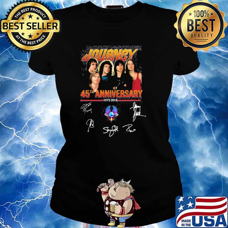 Journey 45th anniversary signatures s Ladies tee