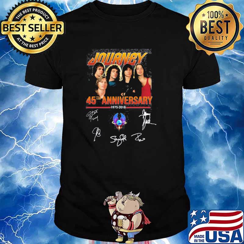 Journey 45th anniversary signatures shirt