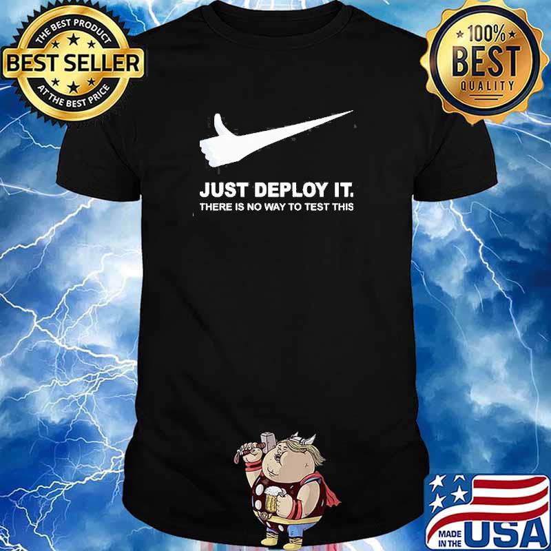 Just deploy it there is no way to test this shirt