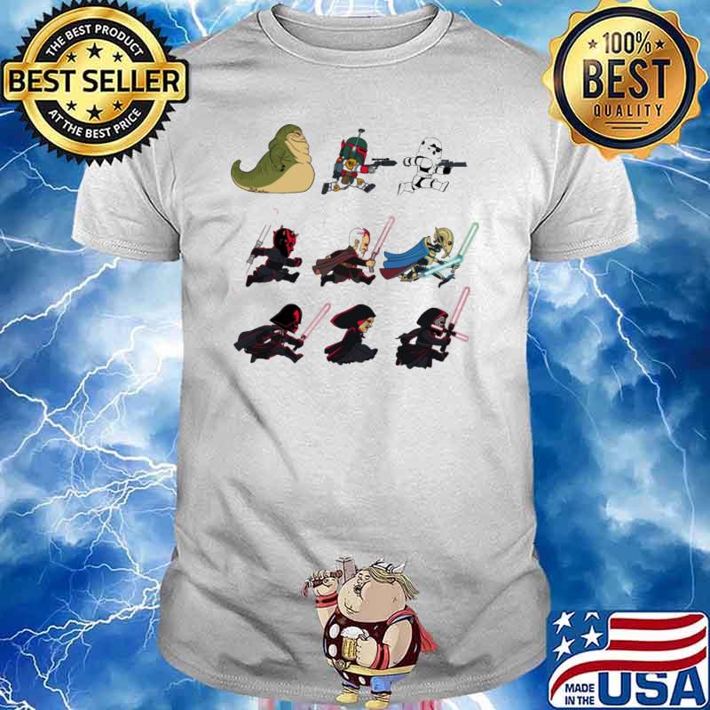 Kawaii dark Stormtrooper armor r2-d2 boba fett darth maul darth vader star wars shirt