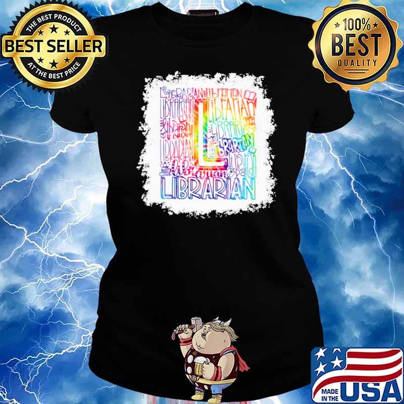 Librarian tie dye s Ladies tee