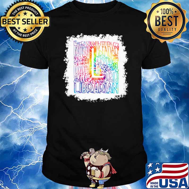 Librarian tie dye shirt